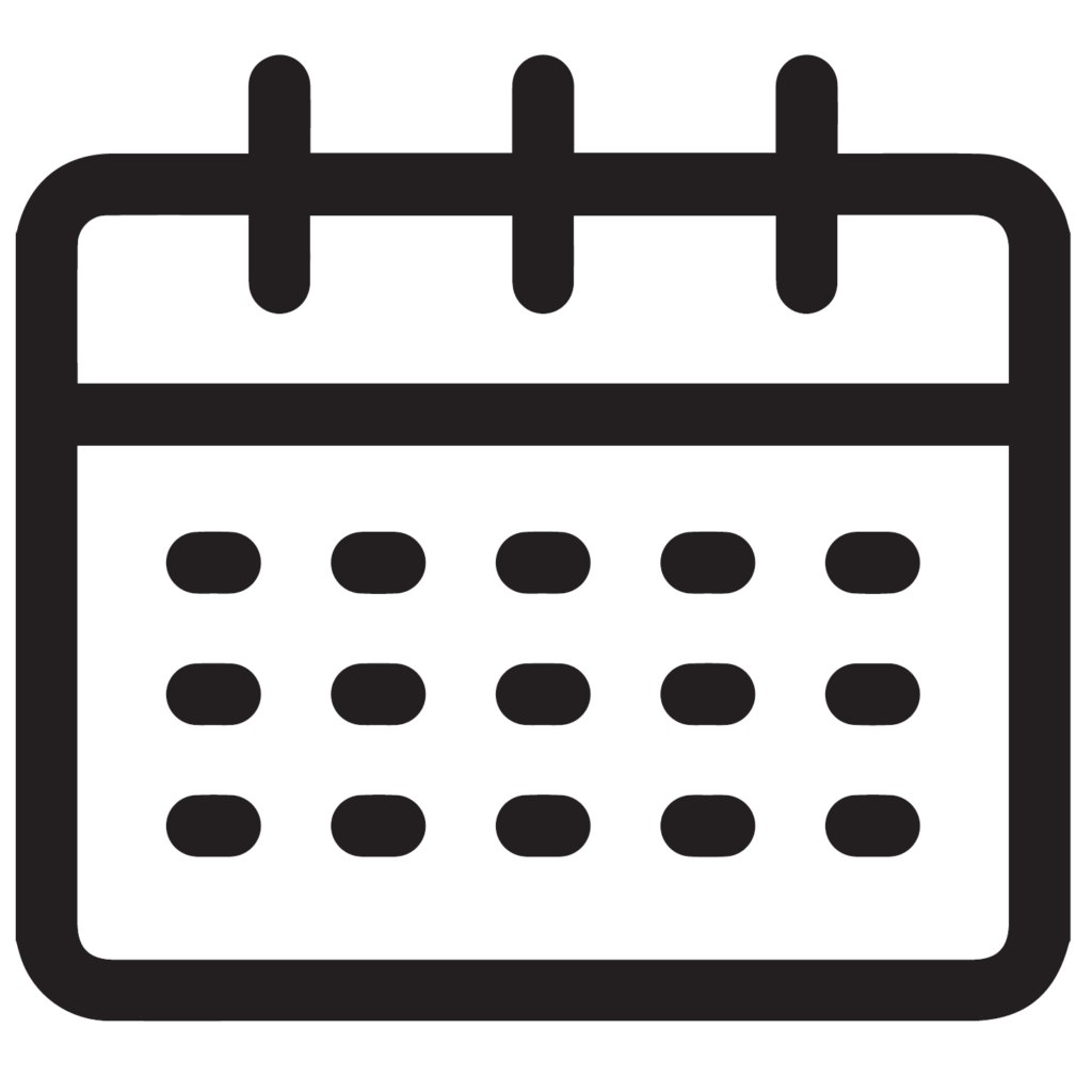 Image of a calendar that links to a meeting scheduling page. 